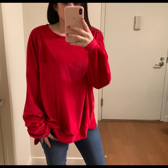 Last 1 • Cotton Velour Sweatshirt - Picture 5 of 6